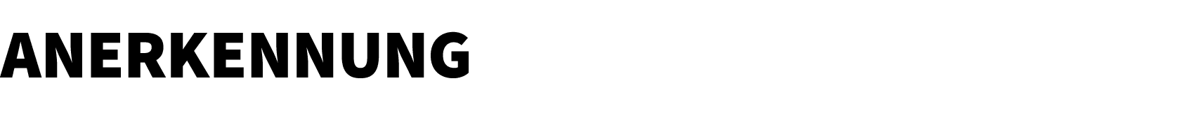 Anerkennung 